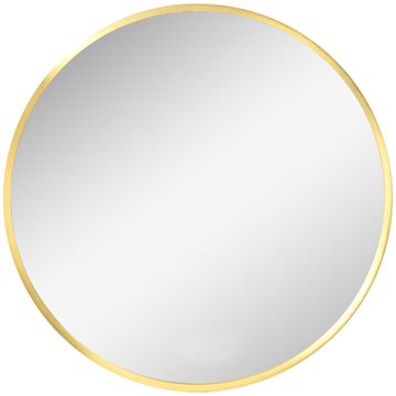 Homestar LED kupaonsko ogledalo okruglo zidno ogledalo 50x2 cm zlatno