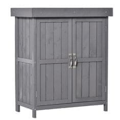 Homestar Vrtni ormar 74x43x88 cm Sivi