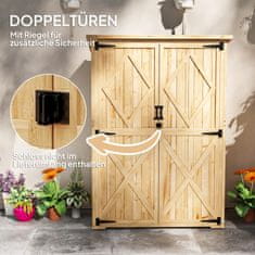 Homestar Vrtni ormar 1165x57x167 cm prirodni