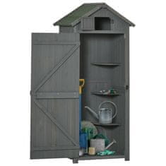 Homestar Vrtni ormar 77x54.2x179 cm Siva za pohranu