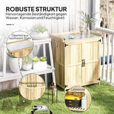 Homestar Vrtni ormar 74x43x88 cm Prirodni spremnik