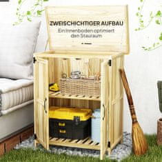 Homestar Vrtni ormar 74x43x88 cm Prirodni spremnik