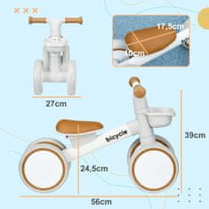 Homestar Bicikl bez pedala 56x27x39 cm smeđi plastični