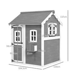 Homestar Dječja kućica za igru 1045x110x137 cm Siva