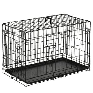 Homestar Kutija za prijevoz kućnih ljubimaca 76x46x52 cm Crna