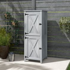 Homestar Vrtni ormar 60x60x160 cm Sivi