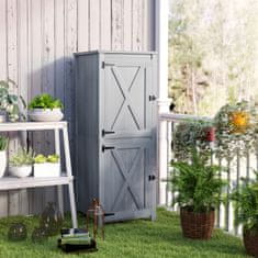 Homestar Vrtni ormar 60x60x160 cm Sivi