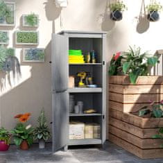 Homestar Vrtni ormar 60x60x160 cm Sivi