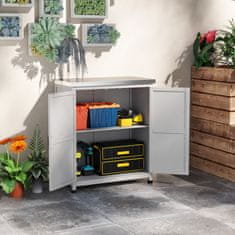Homestar Vrtni ormar 79x43x92 cm Sivi