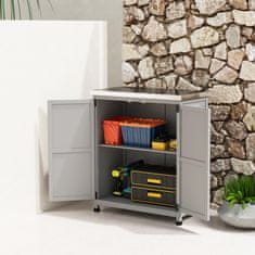 Homestar Vrtni ormar 79x43x92 cm Sivi
