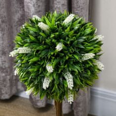 Homestar Set umjetnih biljaka Lavanda stablo 24x60 cm Bijela