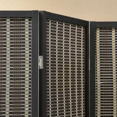 Homestar Pregrada za sobu 4 panela sklopivi zaslon 180x19x180 cm smeđa