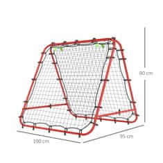 Homestar Nogometna mreža za odbijanje 100x95x90 cm Crvena