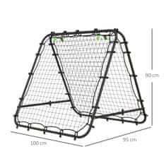 Homestar Nogometna mreža za odbijanje 100x95x90 cm Crna
