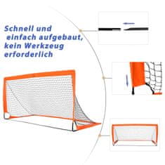Homestar Set nogu za nogomet sklopivi mini golovi 183x90x90 cm narančasti