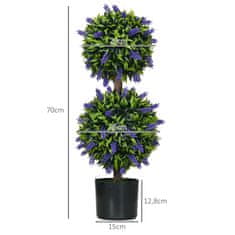 Homestar Set umjetnih biljaka lavanda 15x70 cm zelena