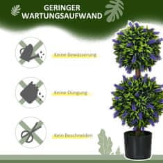 Homestar Set umjetnih biljaka lavanda 15x70 cm zelena