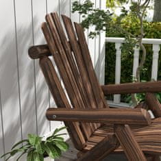 Homestar Adirondack stolica 83x68x101 cm smeđa