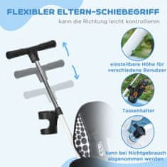 Homestar Dječji tricikl 6 u 1 s ručkom za guranje 105x47x98 cm bijeli