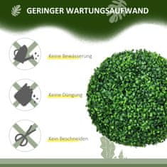 Homestar Set umjetnih biljaka kugle od bukve set od 2 40 cm zelena