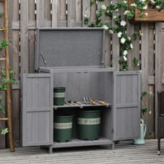 Homestar Vrtni ormar 74x43x88 cm Sivi