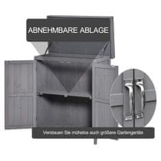 Homestar Vrtni ormar 74x43x88 cm Sivi
