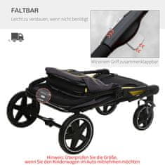 Homestar Dječja kolica za kućne ljubimce 112x65x100 cm Siva