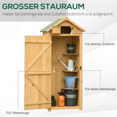 Homestar Vrtni ormar 77x54.2x179 cm žuti za pohranu