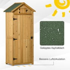 Homestar Vrtni ormar 77x54.2x179 cm žuti za pohranu