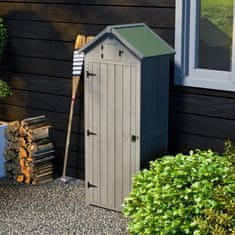 Homestar Vrtni ormar 77x54.2x179 cm Siva za pohranu