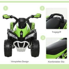 Homestar Dječji automobil na pogon 675x38x44 cm Zeleno