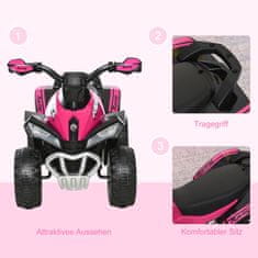 Homestar Dječji automobil na pedale 675x38x44 cm Roza