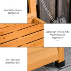 Homestar Vrtni ormar 127x56x60 cm Žuti