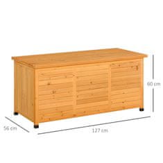Homestar Vrtni ormar 127x56x60 cm Žuti