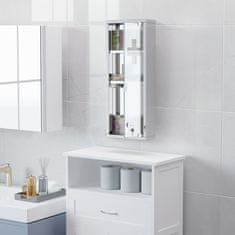 Homestar Ormarić za lijekove 20x12x58 cm Srebrni