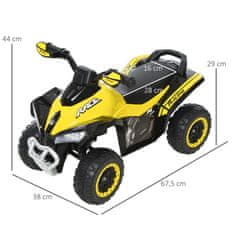 Homestar Dječji automobil na pogon 675x38x44 cm Žuti