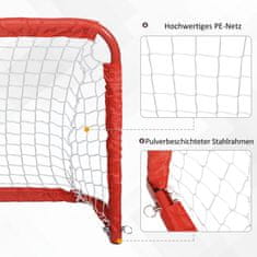 Homestar Set za nogometni gol sklopivi mini golovi 90x36x60 cm crveni