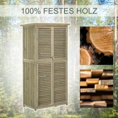 Homestar Vrtna spremišna kućica 87x46.5x160 cm Siva