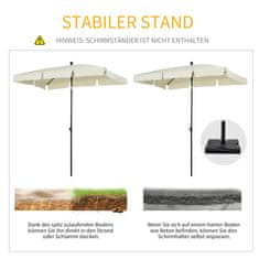 Homestar Suncobran 198x130x245 cm krem podesiv