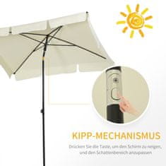 Homestar Suncobran 198x130x245 cm krem podesiv