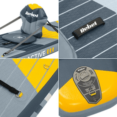Rebel SUP daska ACTIVE PRO Touring RBA-4512, 381x81x15 cm, set, do 204 kg