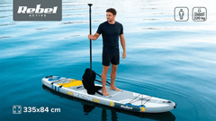 Rebel SUP daska ACTIVE PRO RBA-4518, 335x84x15 cm, set, do 220 kg