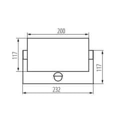 Kanlux LED reflektor (45819) XERTO EL SE 20W, CCT, IP44, PIR senzor