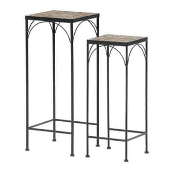 Autronic Stalak za cvijeće 28x28x70cm, keramika, siva, US1701