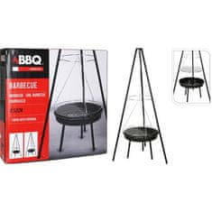 BBQ Roštilj na drveni ugljen Roštilj KO-C83000490 visi na tronošcu promjera 48 cm