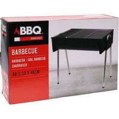 BBQ Roštilj na drveni ugljen Roštilj KO-C83000330 kvadrat 44 x 32 cm