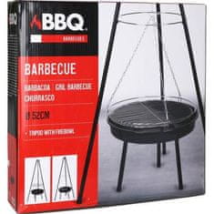 BBQ Roštilj na drveni ugljen Roštilj KO-C83000490 visi na tronošcu promjera 48 cm