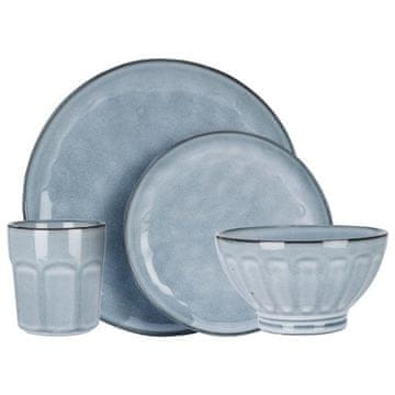 Blagovaonski set KO-Q97001410 16 kom plave kamenine