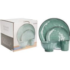 SIAKI Blagovaonski set KO-Q97001400 16 kom zemljano posuđe zeleno