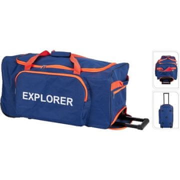 ProWorld Putna torba na kotačima KO-DG6000110 75 l plava narančasta